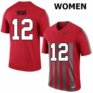 Women's Ohio State Buckeyes #12 Gunnar Hoak Retro Nike NCAA College Football Jersey Best HDT2544QT